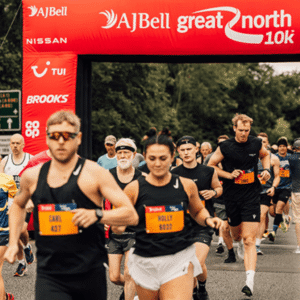 Runners starting the AJ Bell Great North 10k race